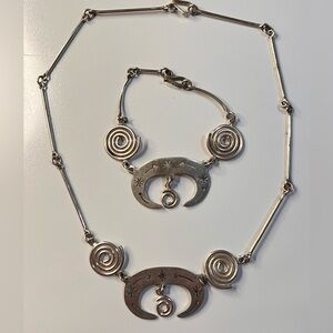 Mexico .925 sterling silver TM-22 necklace and bracelet